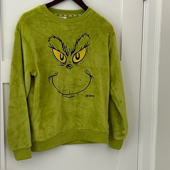Dr. Seuss Grinch Lime Sweatshirt - Picture 2 of 2